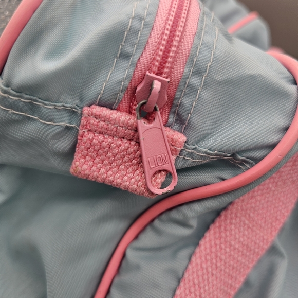 Vtg MY LITTLE PONY Blue Duffle Pink Travel Bag Gym Kids G1 1980s No Zipper Faded - Picture 3 of 9